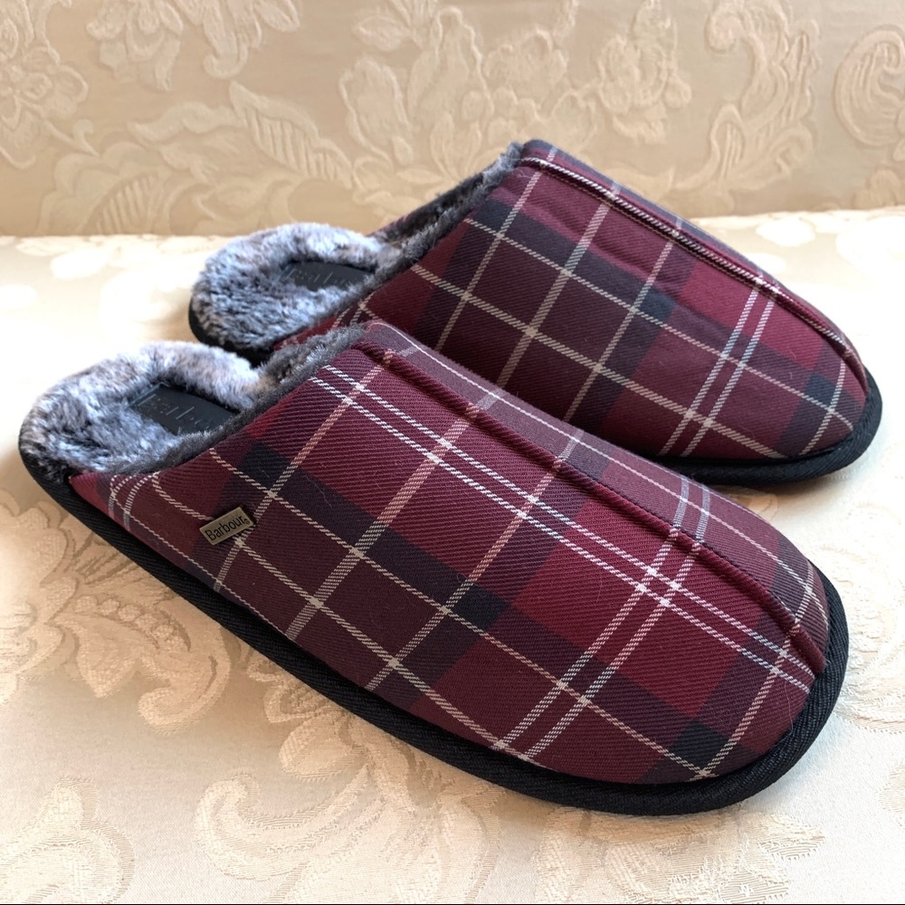 BARBOUR Winter tartan mule slipper